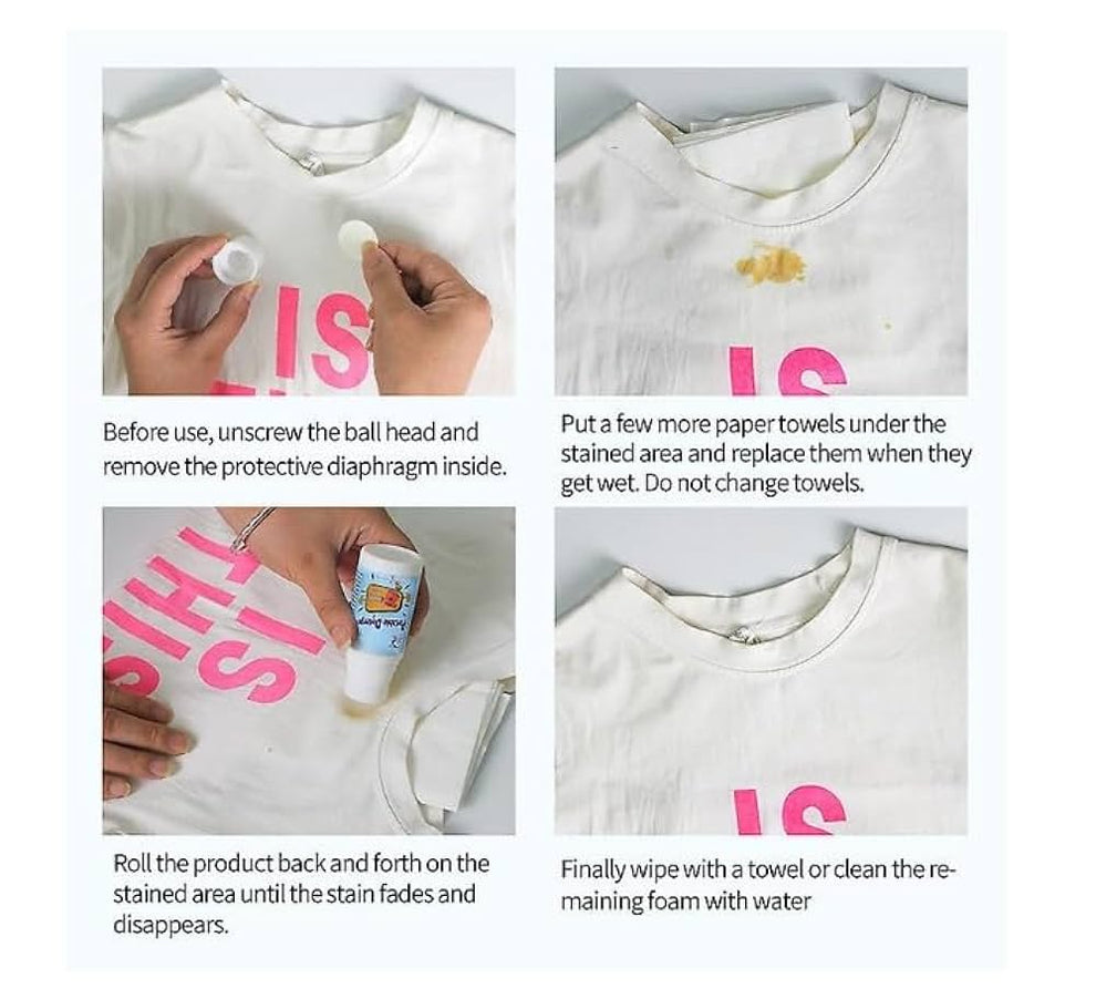 Waterless Clothing Cleansing Foam (Cloth Stain Remover Roll) _ 🔥Buy 1 Get 2 Free🔥 @ Just Rs.595/-