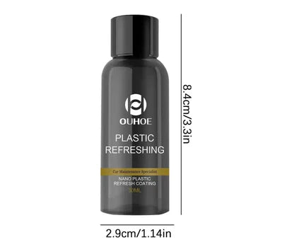 Plastic Revitalizing Coating Agent (Pack of 2) – Restores Faded Trim, Bumpers & Plastic Surfaces with Shine Protection
