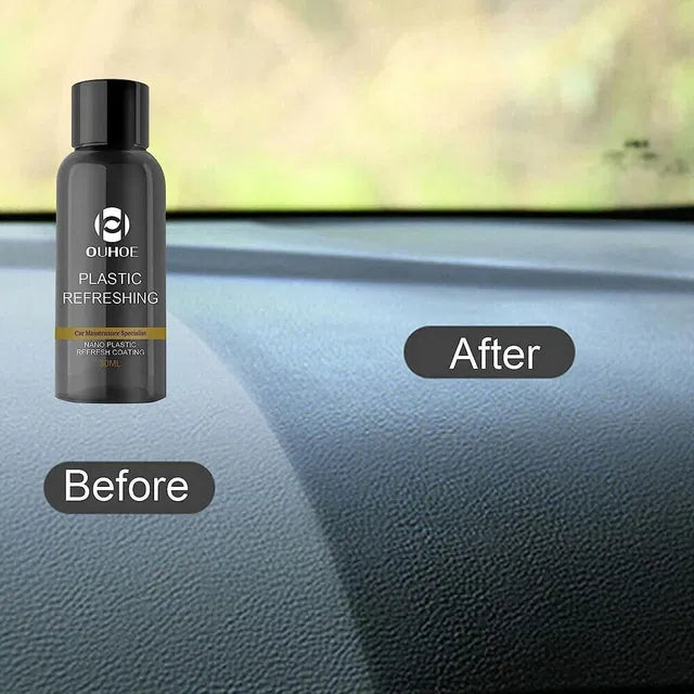 Plastic Revitalizing Coating Agent (Pack of 2) – Restores Faded Trim, Bumpers & Plastic Surfaces with Shine Protection