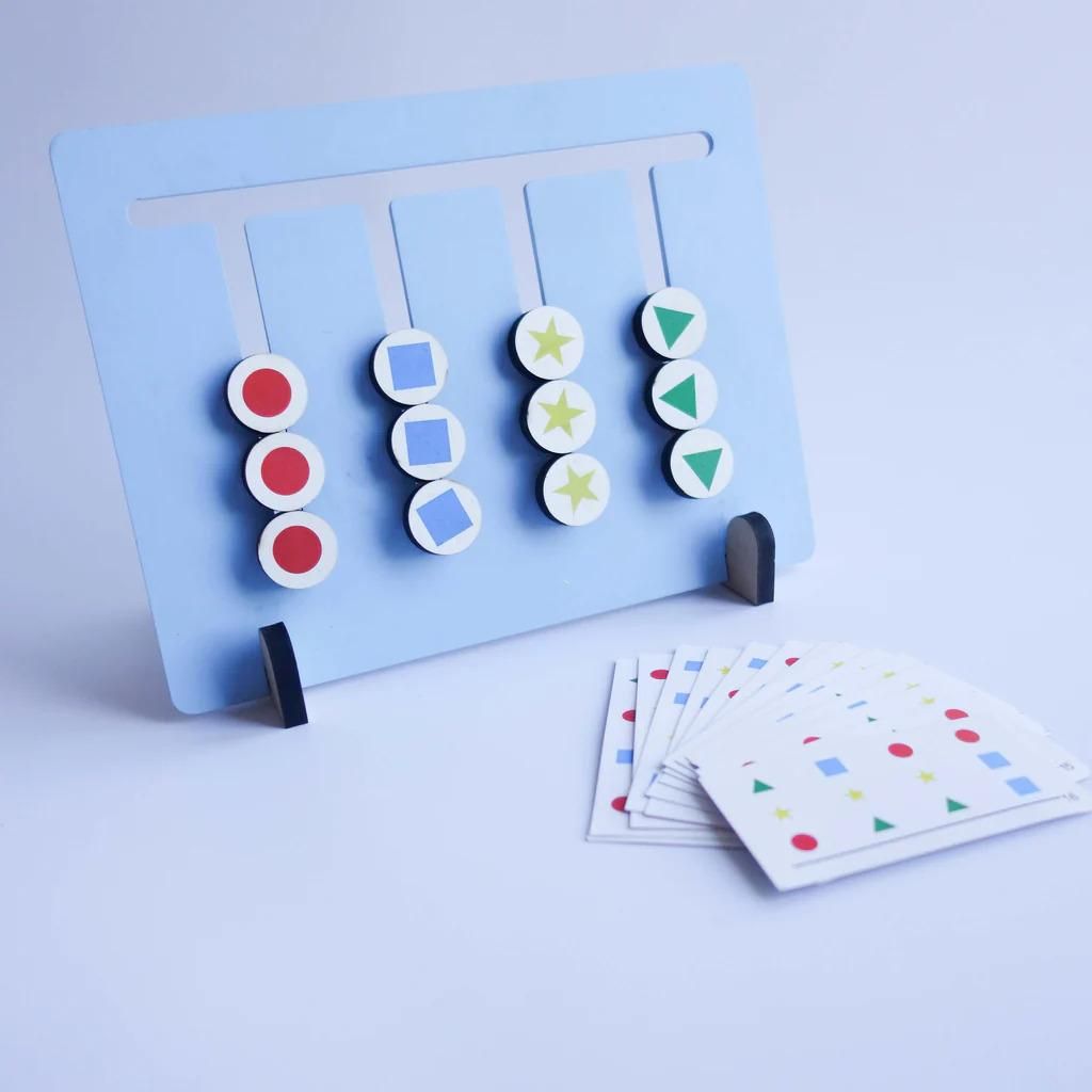 Colorful Fruit Maze Puzzle: Montessori Wooden Toy for Toddlers (3+ Years)