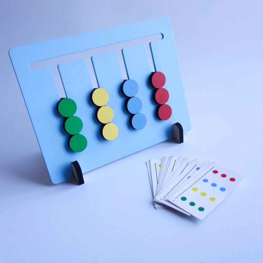 Colorful Fruit Maze Puzzle: Montessori Wooden Toy for Toddlers (3+ Years)
