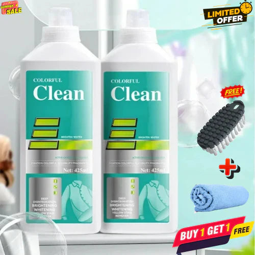 8 in 1 Colour Bleach Laundry Detergent Stain Remover🔥( BUY 1 GET 1 FREE )🔥