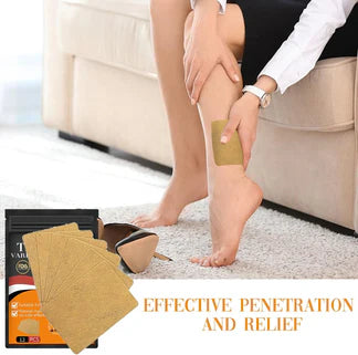 10 Pcs Turmeric Patches For Varicose Veins and Pain Relief ( Pacl Of 2 )