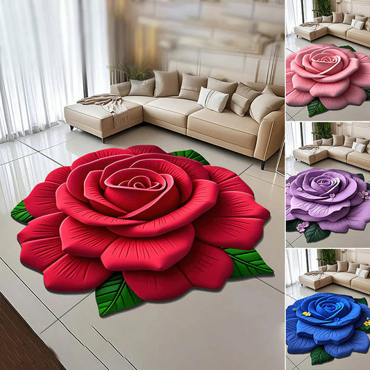 🌸 LAST DAY SALE 75% OFF 🌸 Floral Plush Floor Mat 🔥 BUY 1 GET 2 FREE🔥
