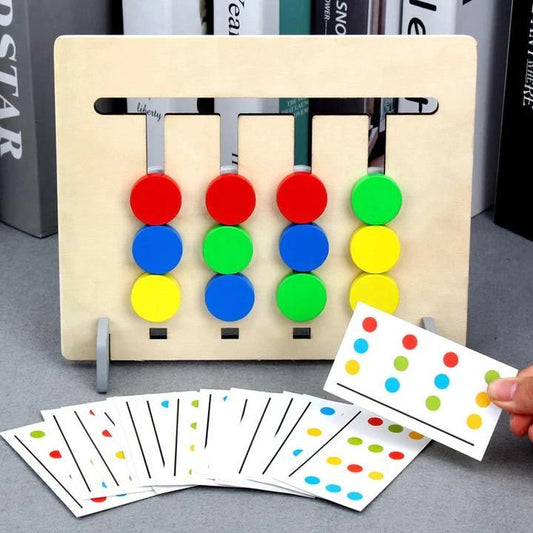 Colorful Fruit Maze Puzzle: Montessori Wooden Toy for Toddlers (3+ Years)
