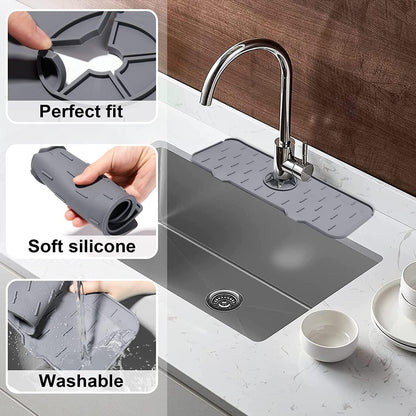 Silicone Faucet Handle Drip Catcher Absorbent Mat
